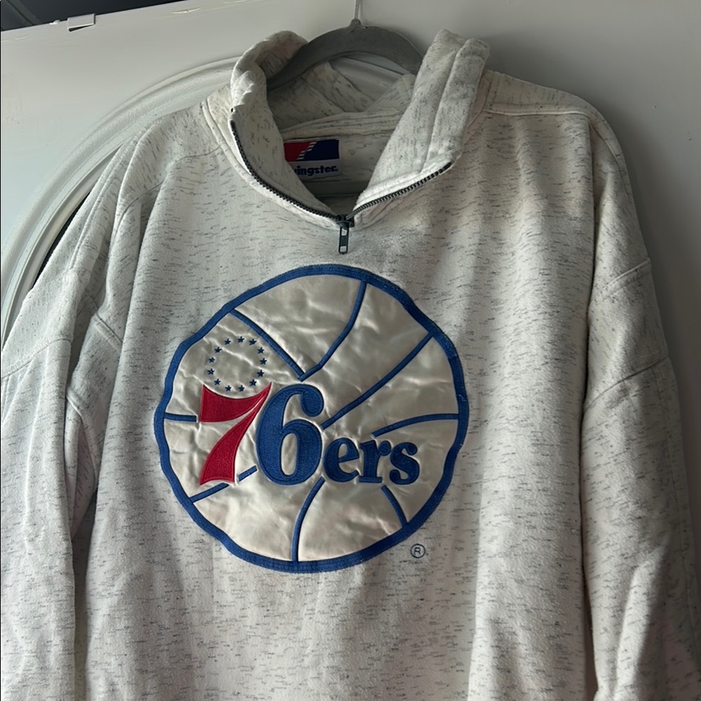 Philadelphia 76ers White Pullover Shirt